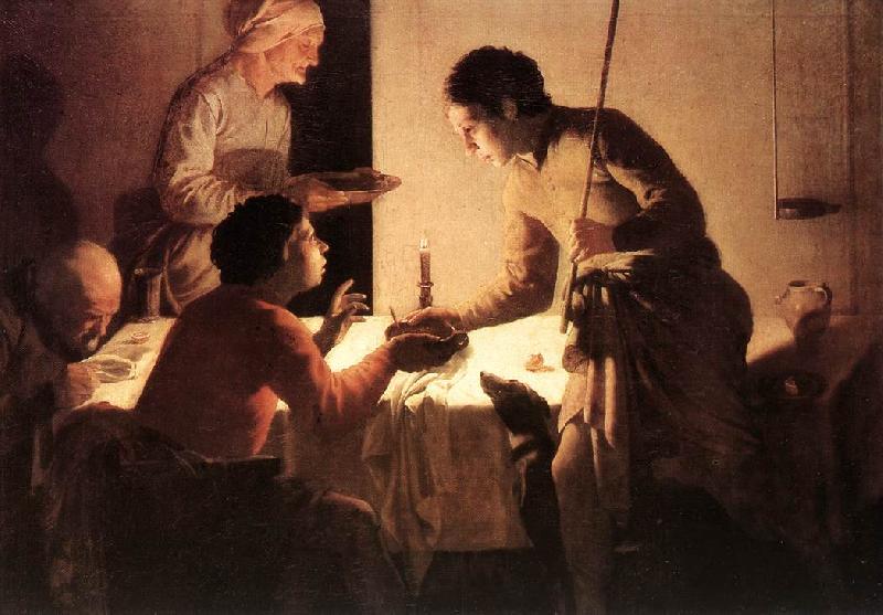 TERBRUGGHEN, Hendrick The Supper  et Sweden oil painting art